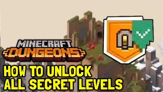 Minecraft Dungeons How To Unlock All Secret Levels All 5 Scroll Locations [upl. by Areht198]