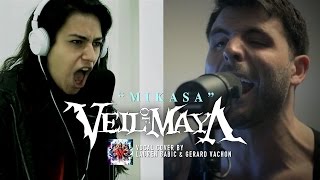 VEIL OF MAYA – Mikasa Cover by Lauren Babic amp Gerard Vachon [upl. by Amaris932]