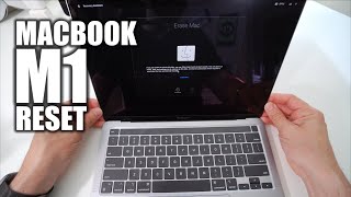 How to Factory Reset Apple Silicon MacBook Pro M1 amp Air M1 ║OS Big Sur [upl. by Aisaim]