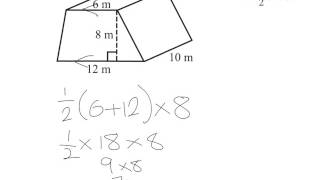 Volume of a trapezoidal prism [upl. by Enyak]