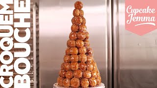 Croquembouche Our full Recipe amp Tutorial for a Profiterole Tower of Power  Cupcake Jemma [upl. by Niatirb26]