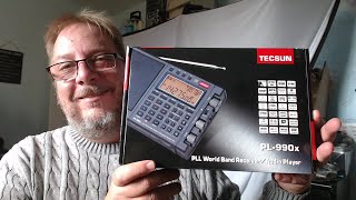 Live Tecsun PL990X Portable Shortwave radio unboxing Sept 25th 2020 [upl. by Arihaz]