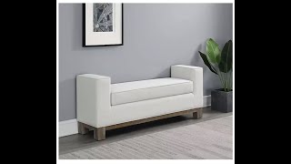 Lets SHOP Cape Cod Upholstered Ottoman Bench Assorted Sizes amp Colors [upl. by Doreen]