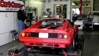 FERRARI BOXER 512BBi on the DYNO Loud Larini exhaust system [upl. by Yerffoeg]