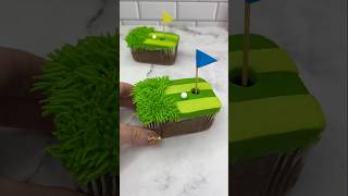 Golf cakes ⛳️ made for wiltoncakes golf cake cakeart baking cakedbyrach cutefood shortsfeed [upl. by Aztiray438]