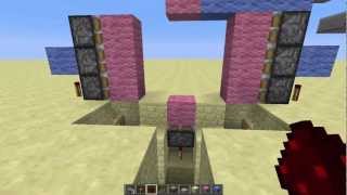 Minecraft 3X3 Piston Door [upl. by Sayette]