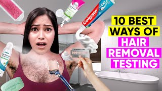 Testing Weird Methods of Hair Removal with Soap Colgate Spray Foam Powder BeanWax Its Shocking [upl. by Arised]