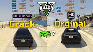 GTA 5 Original vs Cracked  i5 4590  FPS Comparison [upl. by Yelyak320]