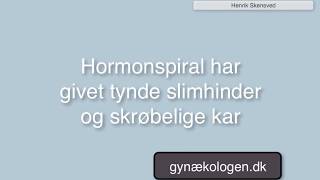 Blødning på hormonspiral [upl. by Ahsiat]