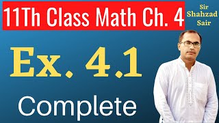 11Th Class Math Exercise 41 Quadratic Equations  ICS Math Chapter 4  FSC Lectures [upl. by Nura]