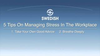 How to Reduce Stress in the Workplace [upl. by Eveivaneg155]