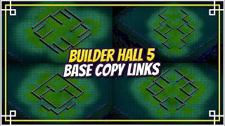 Builder Hall 5 Base Link  Best Builder Base 5 BH5 Layout  Clash Of Clans [upl. by Bergess]