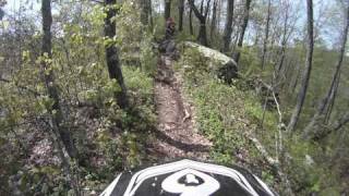 Hatfield Mccoy Single track trail 199 from Rockhouse [upl. by Leumas225]