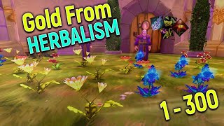 Loot from 1300 Herbalism in Classic WoW  Herbalism Leveling Guide  Routes [upl. by Allerus125]