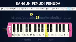 MELODICA COVER TUTORIAL BANGUN PEMUDI PEMUDA [upl. by Bendick]