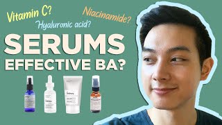 BEST SERUMS NIACINAMIDE VIT C HYALURONIC ACID  Effective ba My Personal Experience  Jan Angelo [upl. by Ennairek307]