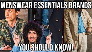 MENSWEAR ESSENTIALS BRANDS YOU SHOULD KNOW MENS FASHION TRENDS 2024 [upl. by Eisen]