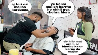 Girl Saloon Prank on Boys  Pranks In INDIA  ANS Entertainment [upl. by Hnahym]