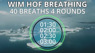 Wim Hof Guided Breathing Session  4 Rounds Advanced No Talking [upl. by Monreal967]