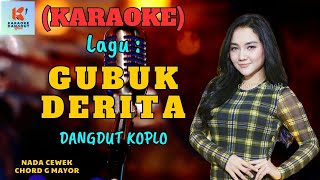 Gubuk Derita Karaoke  Karaoke Dangdut Official  Cover PA 600 [upl. by Adyht384]