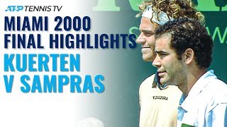 Gustavo Kuerten vs Pete Sampras Classic Tennis Highlights  Miami 2000 Final [upl. by Graehl]