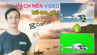 Hướng Dẫn Capcut  Tách nền xóa phông xanh thay đổi ảnh nền video rất đơn giản [upl. by Neetsirk829]