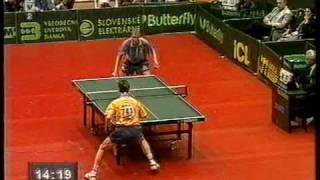 Waldner wins 1996 European Championships [upl. by Aicenek]