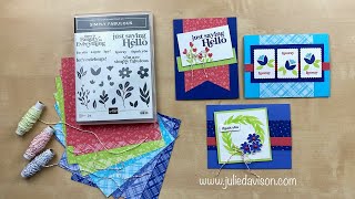 3 Easy Card Layouts with Stampin Up Simply Fabulous Stamp Set amp NEW In Colors [upl. by Eelrahc304]