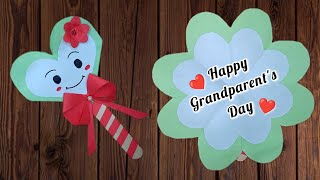 DIY  Grandparents day card making idea  Handmade Easy amp beautiful card for grandparents day [upl. by Burget]