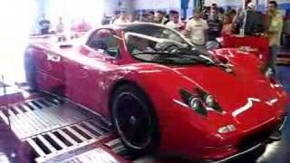 Pagani Zonda on the dyno [upl. by Ylaek]