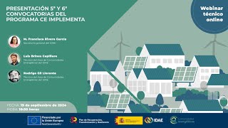 Presentación convocatorias del programa de CE Implementa 5º y 6º [upl. by Hairahcaz]