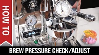 How To Espresso Brew Pressure Check amp Adjustment [upl. by Orren]