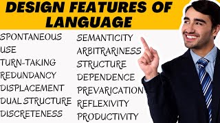 Design Features of Language in Linguistics  Charles Hockett  Cook G Properties of Human Language [upl. by Lai]