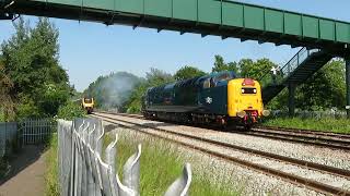 55009 Alycidon at Cloddymore FootbridgeCheltenham [upl. by Jonis]