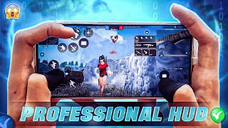 Worlds Best Custom HUD Setting In Free Fire 🌎⚙️ For Professional  Dangerous Gameplay 😈 [upl. by Yllas]