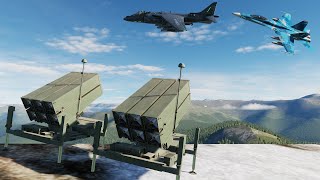 AIM120 AMRAAM Missile System Defend Air Strike  F18C F16C F14B Ground Attacks  DCS World [upl. by Arakahs]