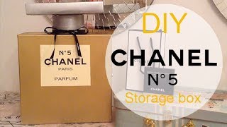 DIY Chanel No 5 Perfume Bottle Storage Box [upl. by Mellen179]