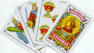 TAROT DE LA BARAJA ESPAÑOLA by HERACLIO FOURNIER VITORIA España todos los formatos existentes [upl. by Gnoix]