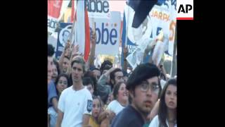 SYND 3373 COMMUNIST ELECTION RALLY IN SANTIAGO CHILE [upl. by Rey]