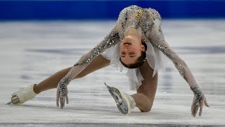 14yearold Isabeau Levito slays audience places 4th in short program at US Championships [upl. by Dalia]