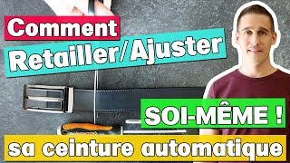 Comment retailler sa ceinture automatique pour lajuster à votre taille  Lorensac Maroquinerie [upl. by Ethe]