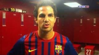 Cesc Fàbregas to Barça Fans [upl. by Asirap]