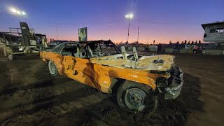 Goldendale 4th of July demolition derby 2024 big car main event [upl. by Dnumsed]