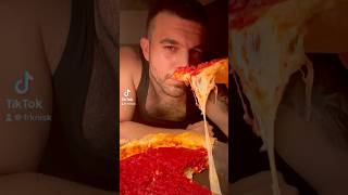 Chicago Style Pizza 🍕 food pizza cooking [upl. by Eceertal]