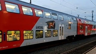 Bahnhof Rankweil im Abendlicht mit Güterzug 2 Rh1144 mit 2 Waggon RJ amp Dosto [upl. by Serles606]