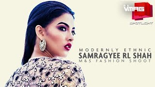 Samragyee RL Shah wears MODERNLY ETHNIC  Schmitten SPOTLIGHT  VMAG [upl. by Sucram742]