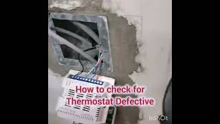 WHY IS MY THERMOSTAT NOT WORKING HOW TO FIX l thermostat defective hvacwork howtofix [upl. by Auhesoj]