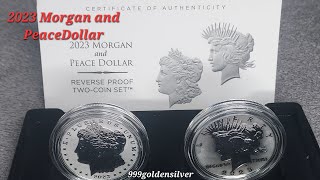 2023 Morgan and Peace Dollar Reverse Proof TwoCoin Set coin investment silver numismatic [upl. by Gaynor]