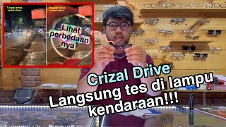 TERNYATA BEGINI CRIZAL DRIVE  Review crizal drive essilor [upl. by Ardnassac]