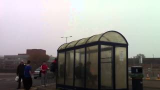 Boy Gets Kegged  Pantsed At Bus Stop [upl. by Eillim]